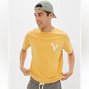 American Eagle Outfitters Men’s Super Soft T Shirt Pocket Logo Cotton Small Y2K
